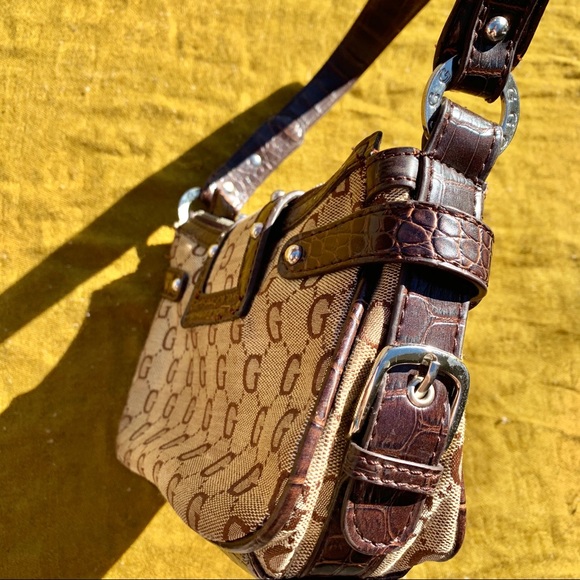 Cute brown pattern G fashion bag - Picture 4 of 5